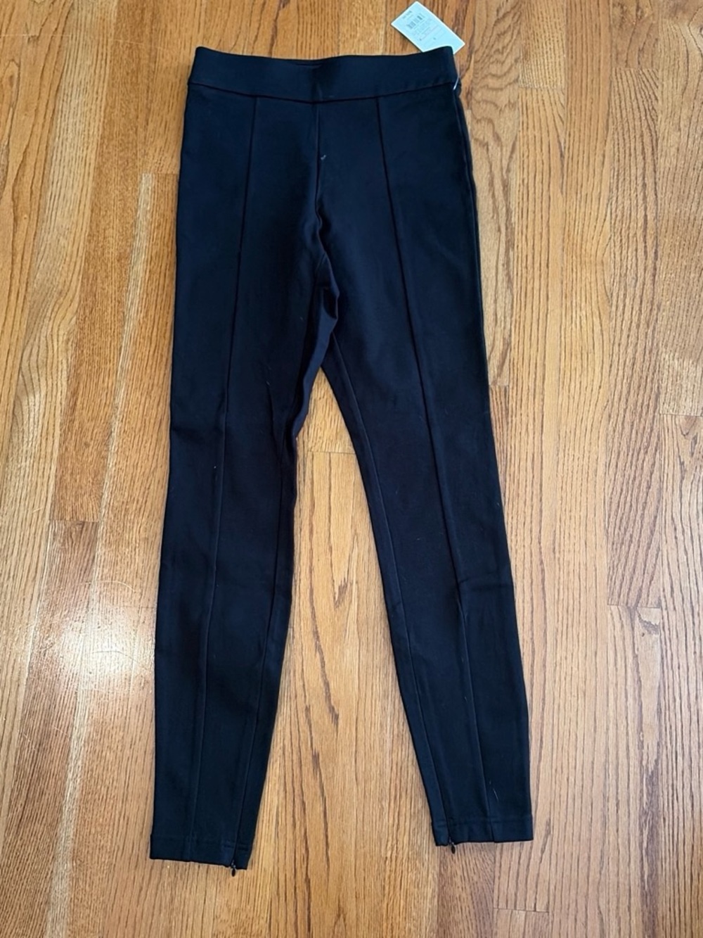 a new day Black Slim Ponte Leggings with Ankle Zips